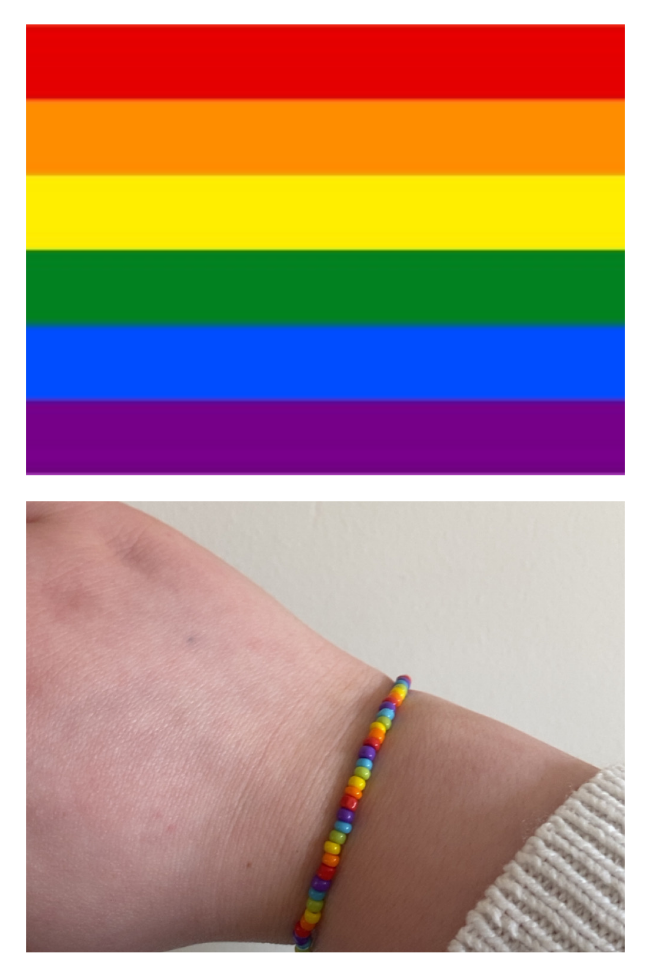 Pride Flag Beaded Bracelets