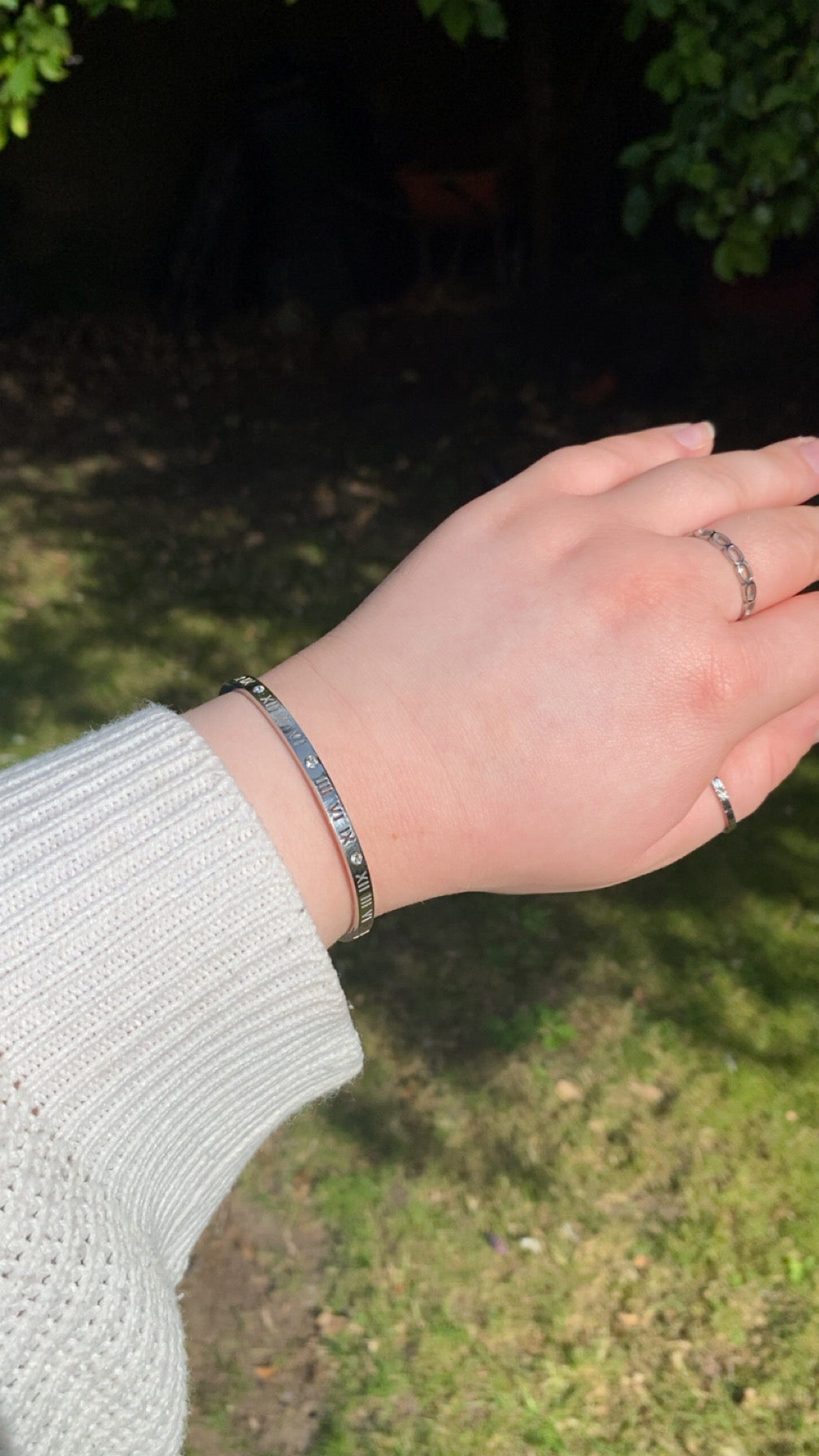 Tiegan Bangle - Roman Numeral Bangle