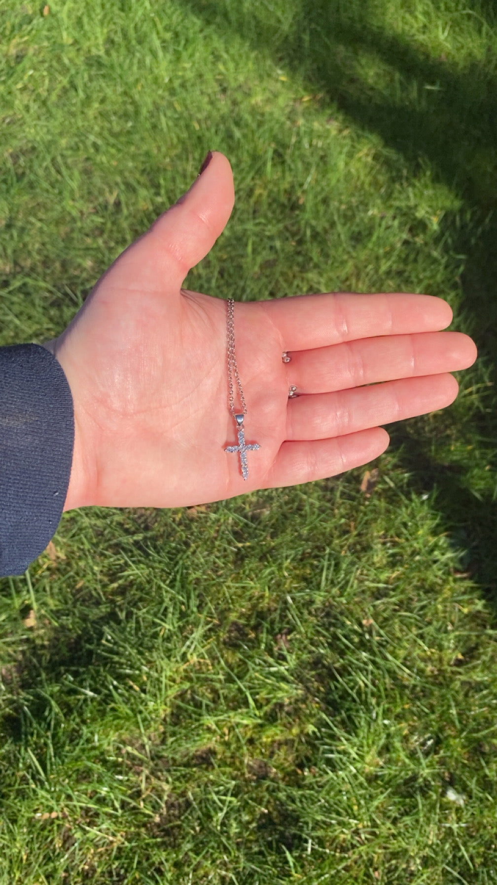 Georgia Necklace - Jewelled Cross Necklace