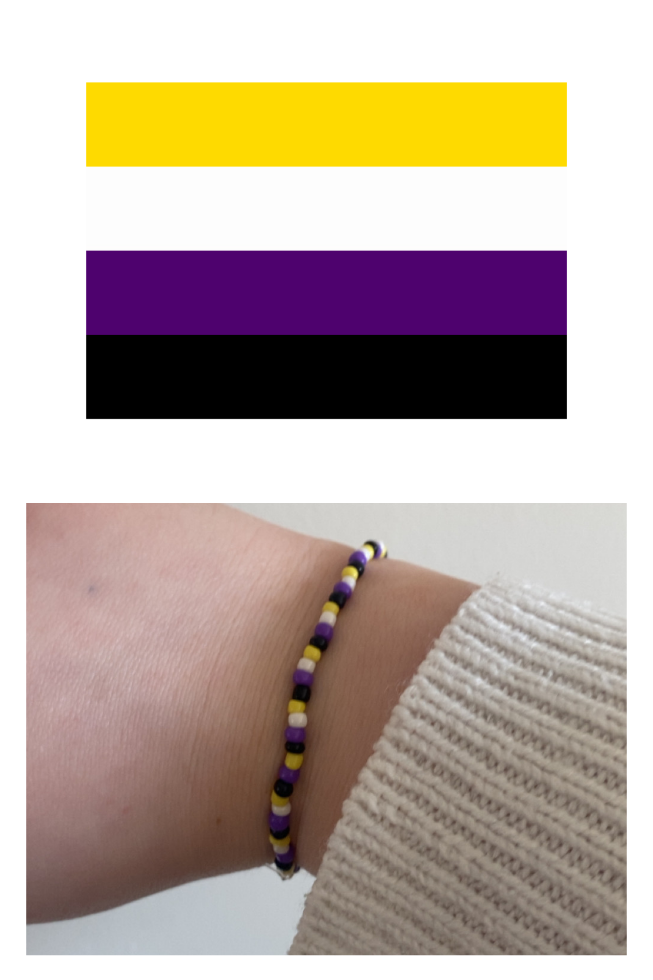 Pride Flag Beaded Bracelets