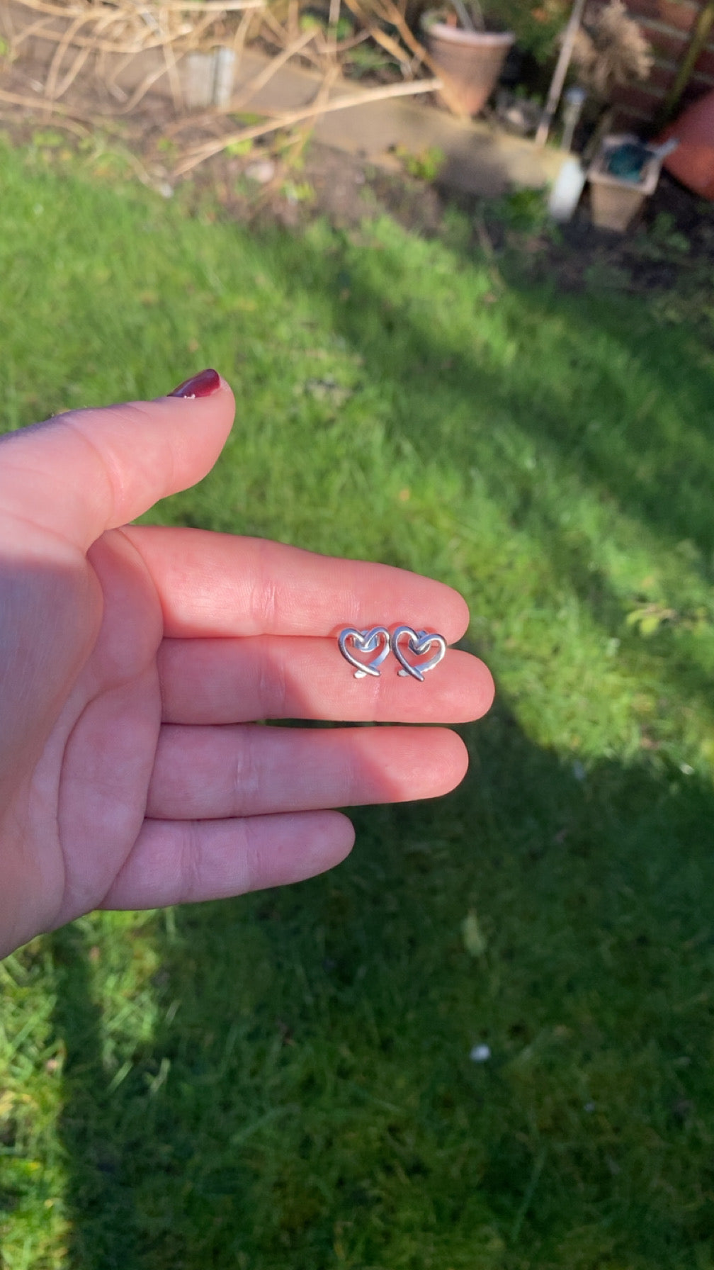 Anastasia Studs - Love Heart stud earrings