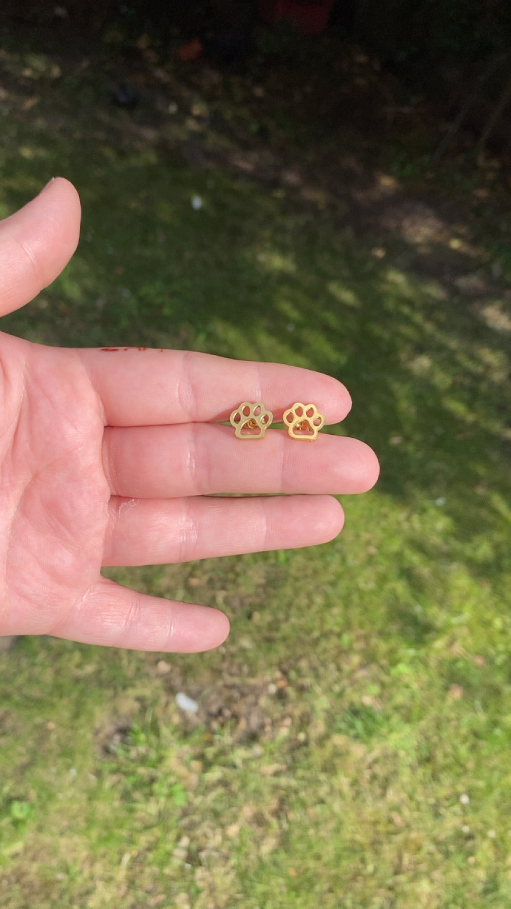 Sammie Studs - Paw print stud earrings