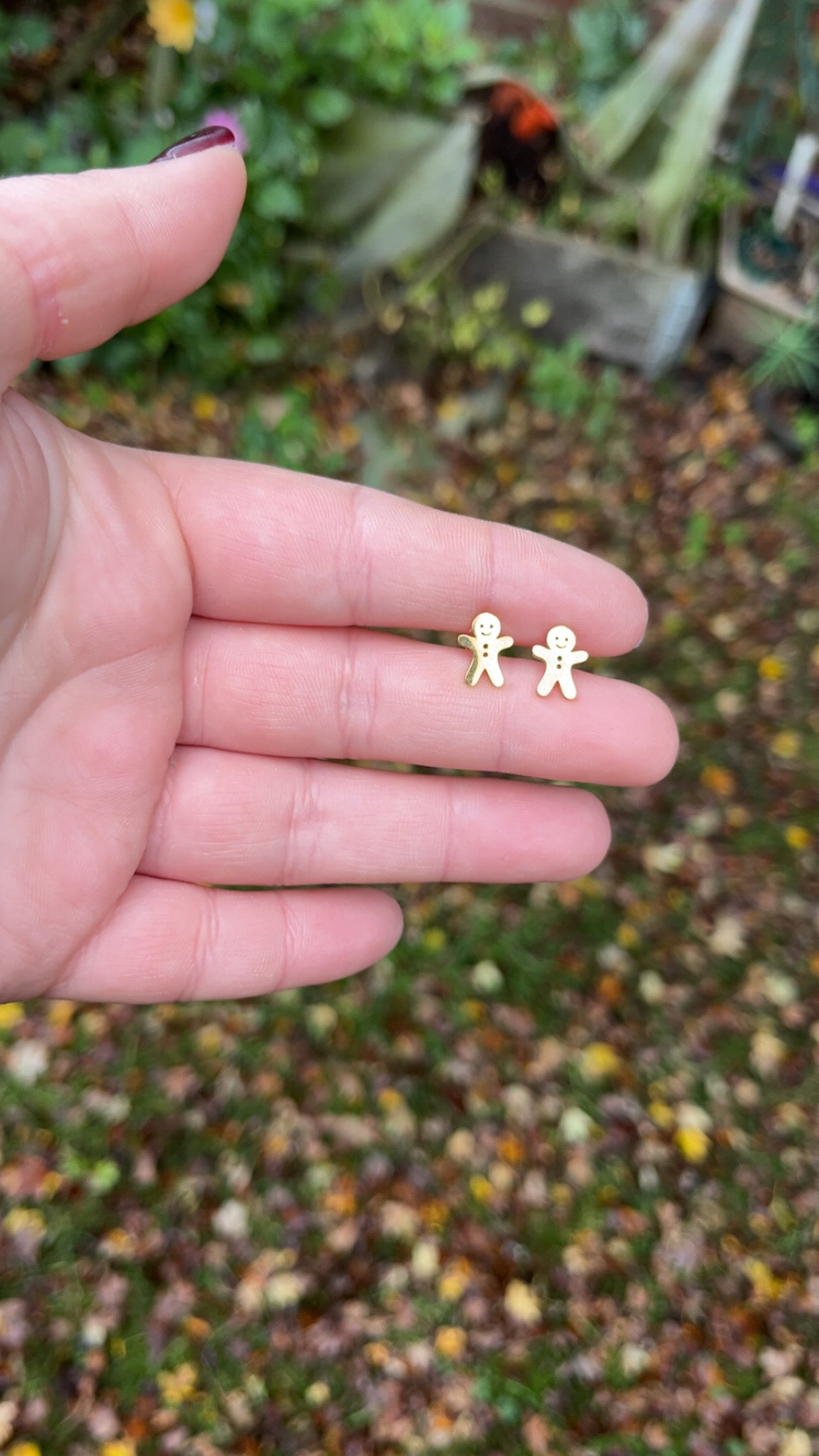 Gingerbread Men Studs