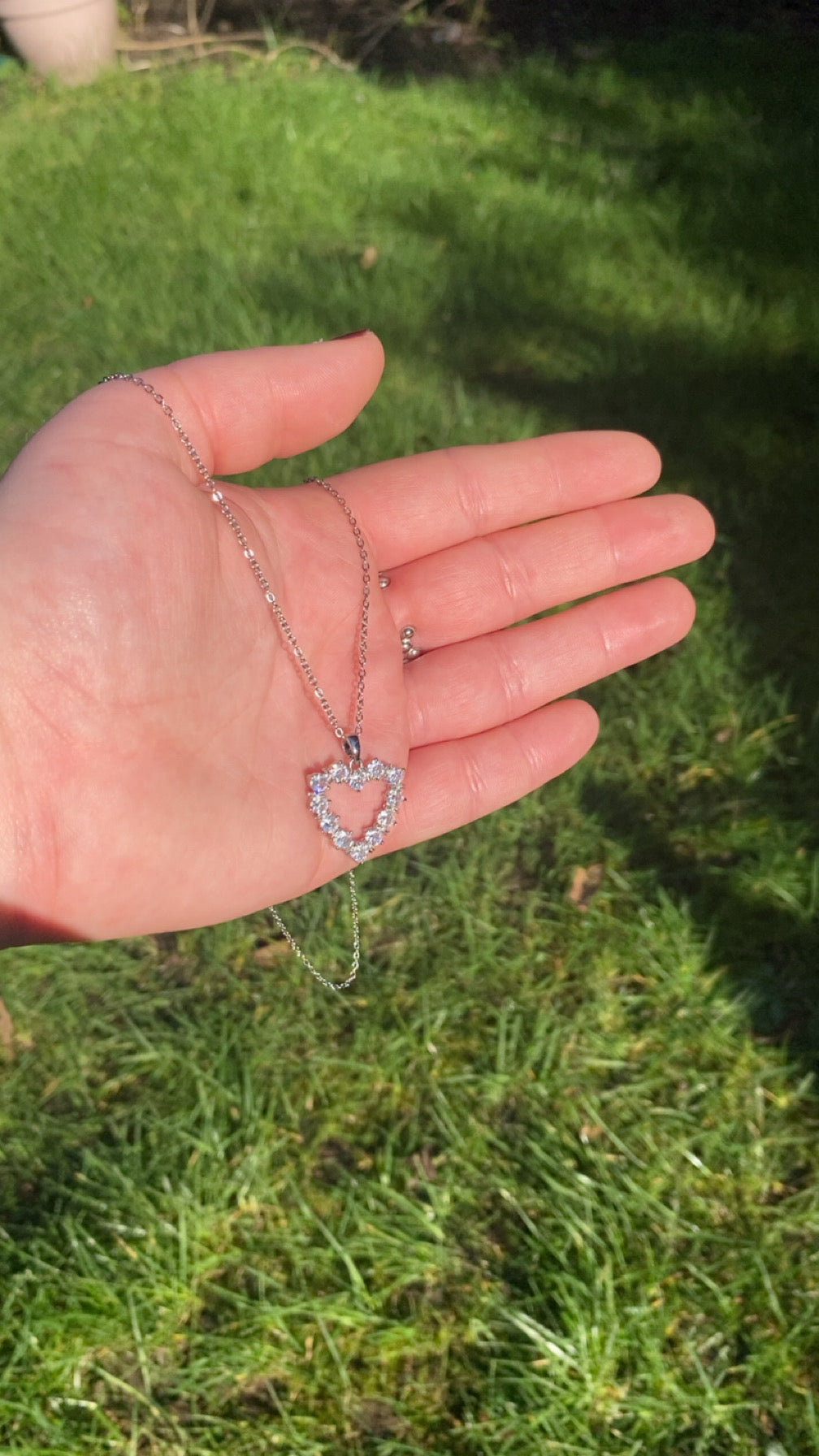 Sienna Necklace - Love Heart jewelled Necklace