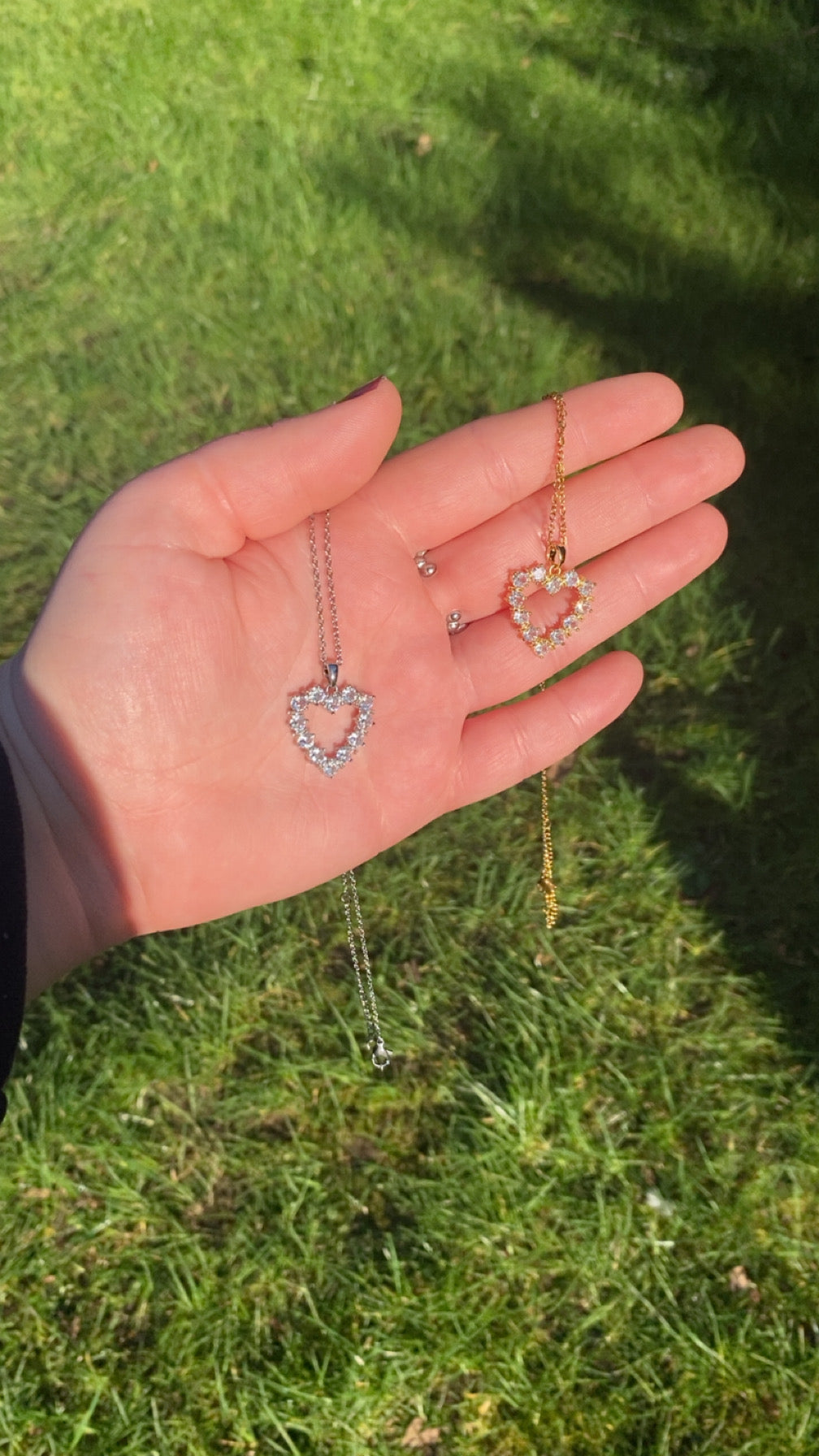 Sienna Necklace - Love Heart jewelled Necklace