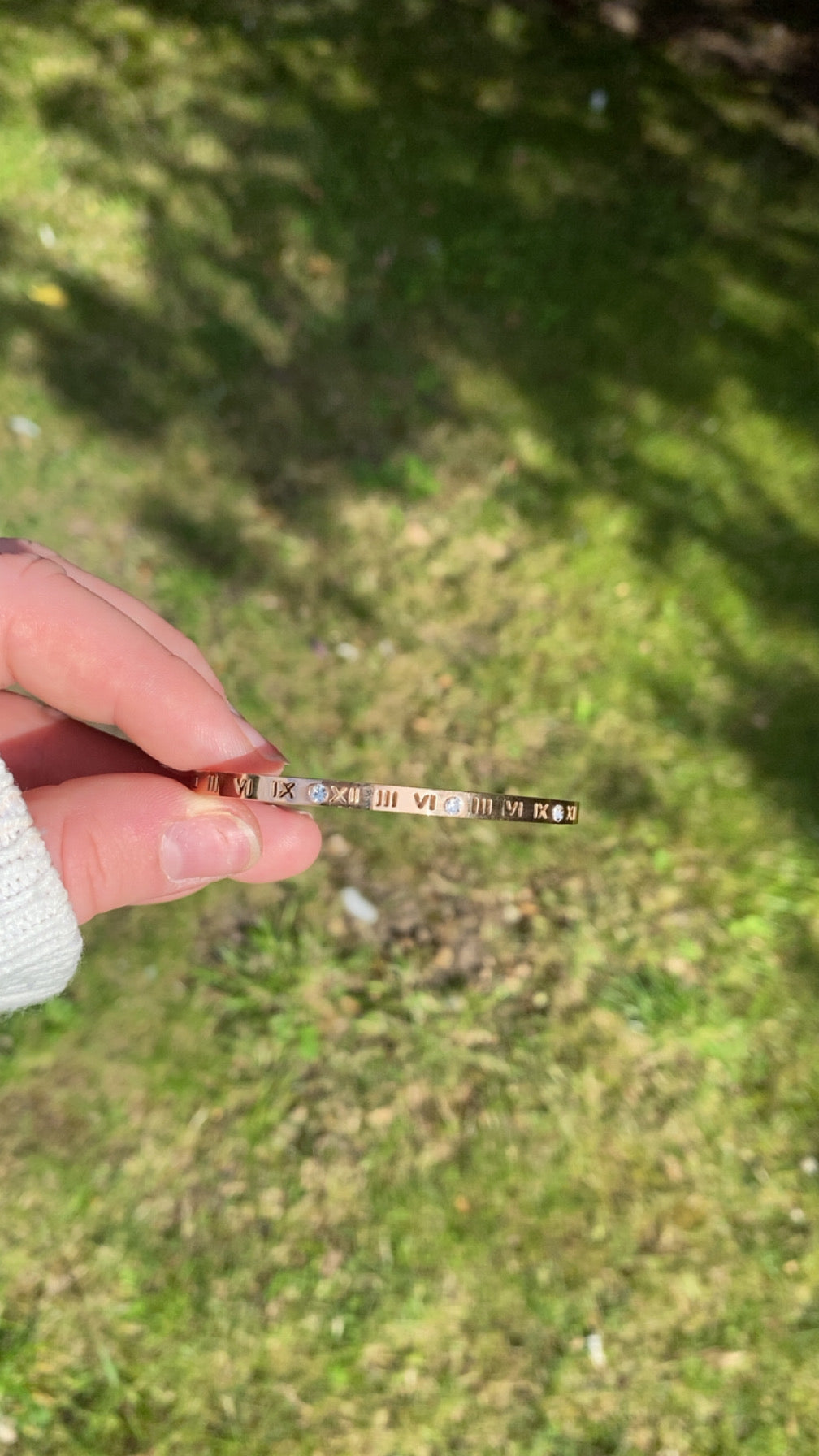 Tiegan Bangle - Roman Numeral Bangle
