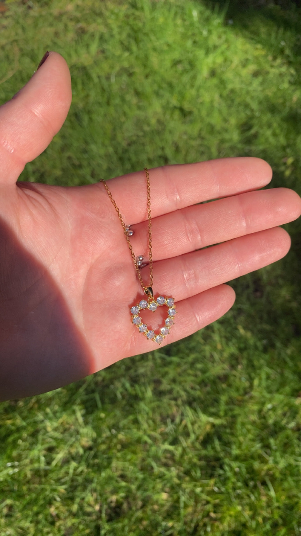 Sienna Necklace - Love Heart jewelled Necklace