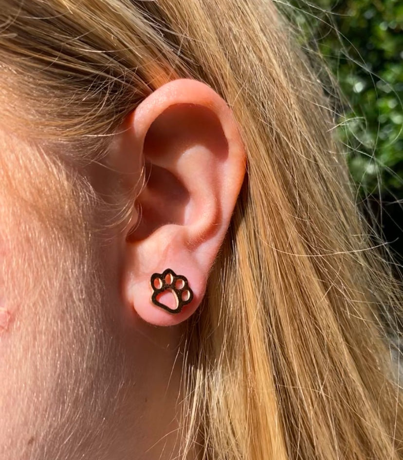 Sammie Studs - Paw print stud earrings