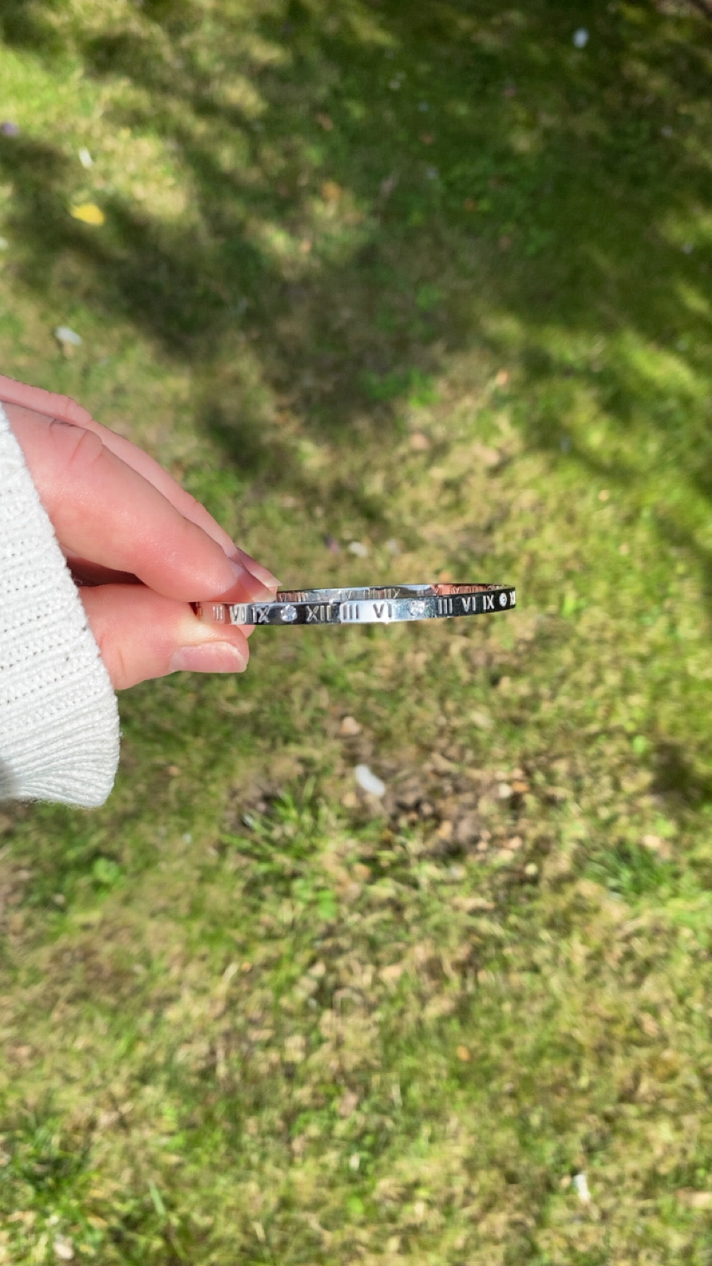 Tiegan Bangle - Roman Numeral Bangle