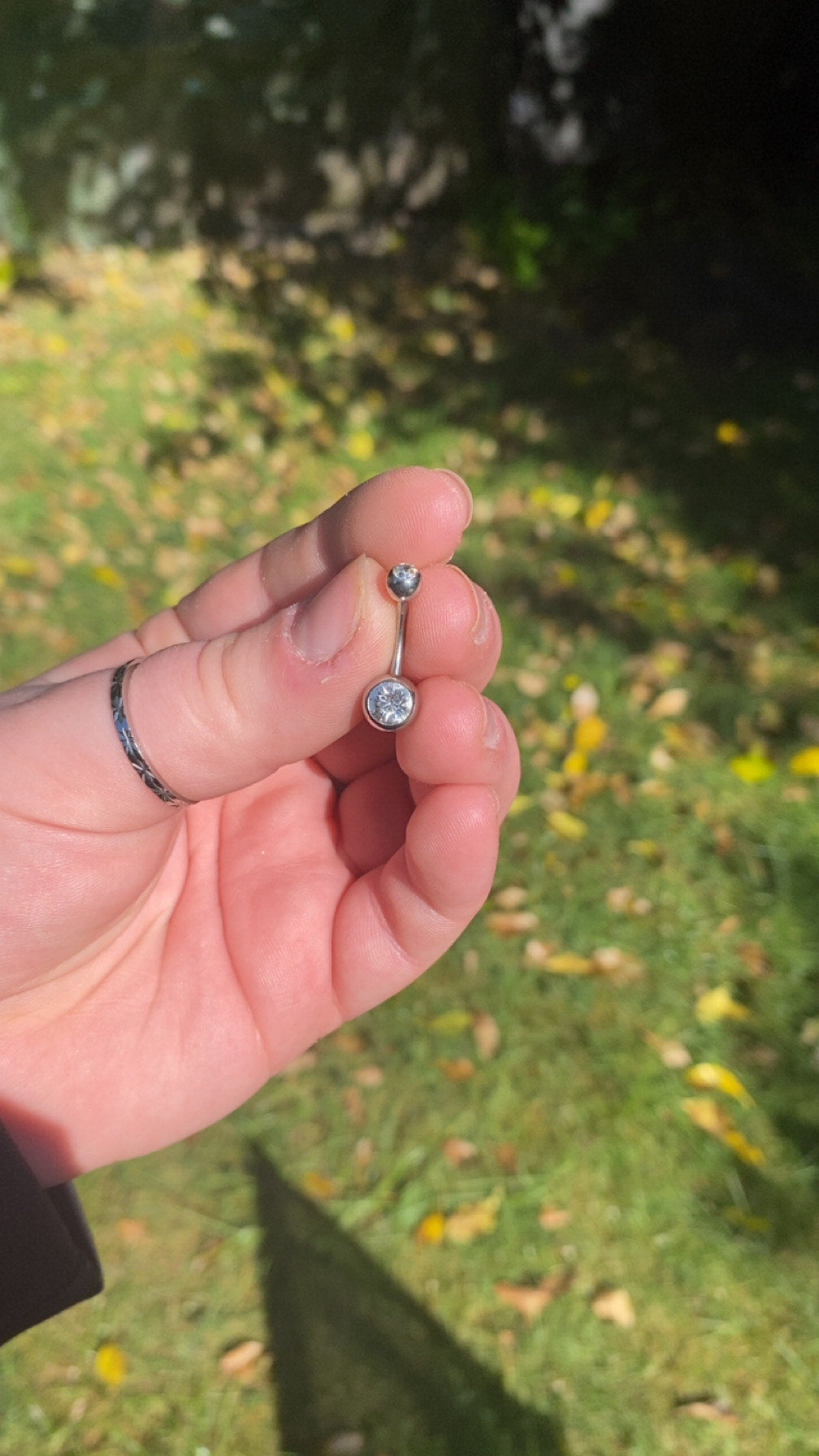 Grace bar - Jewel Stud Belly Bar