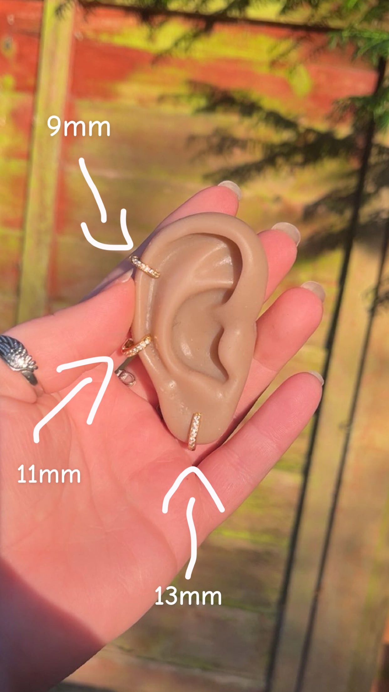 Charlotte Hoops - Jewelled Huggies