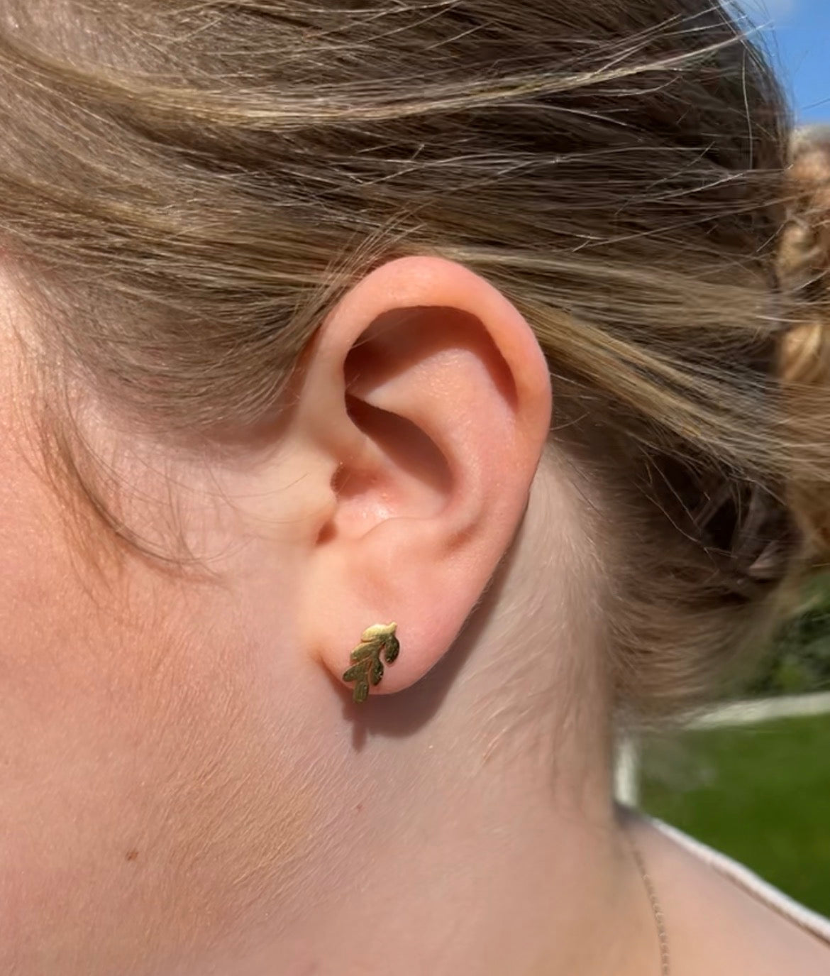 Louise Leaf Studs