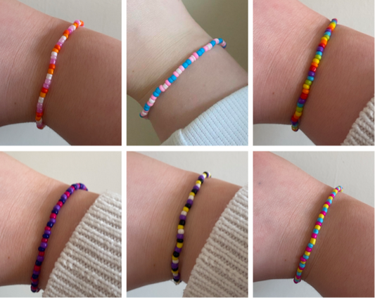 Pride Flag Beaded Bracelets