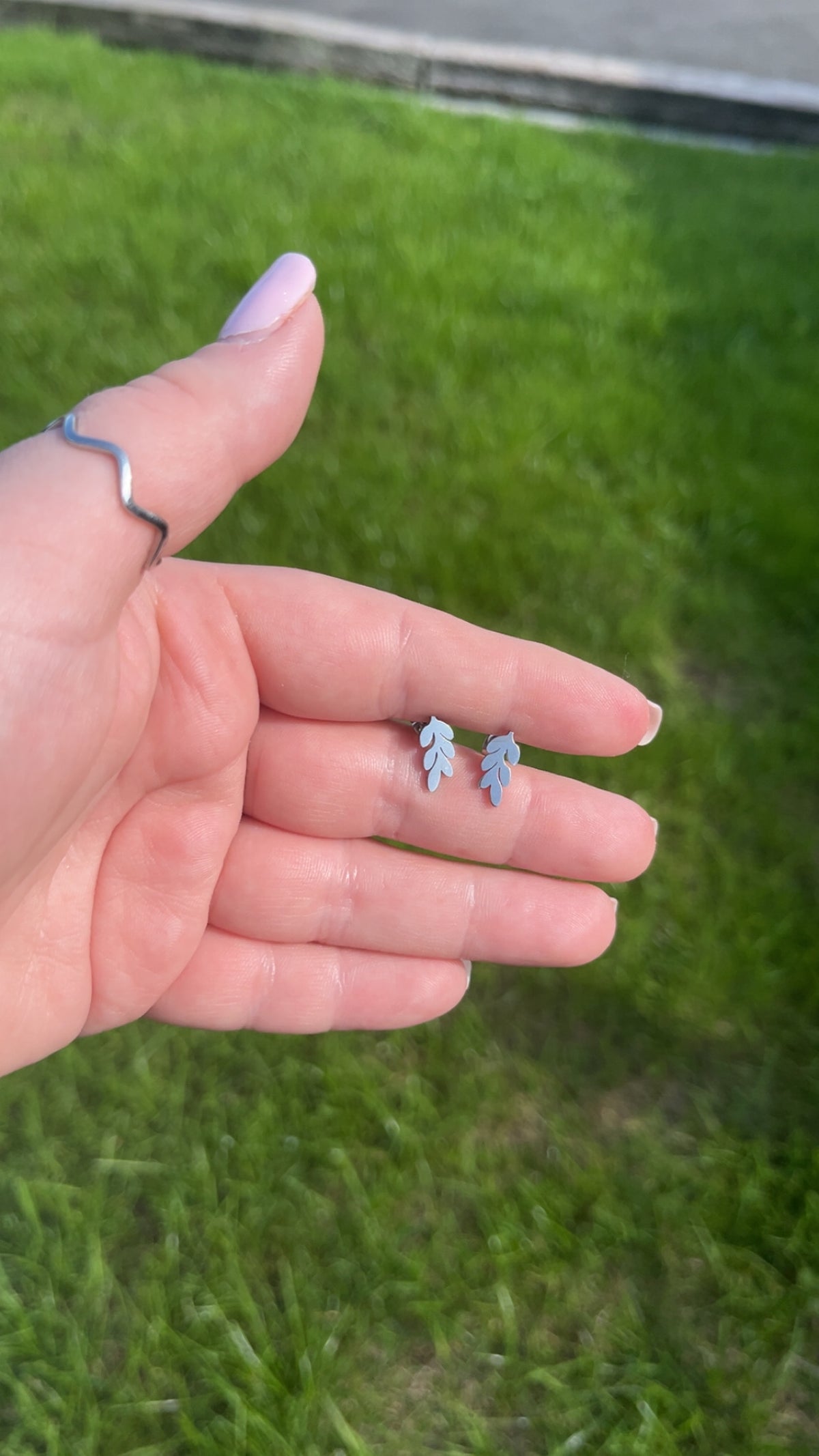 Louise Leaf Studs