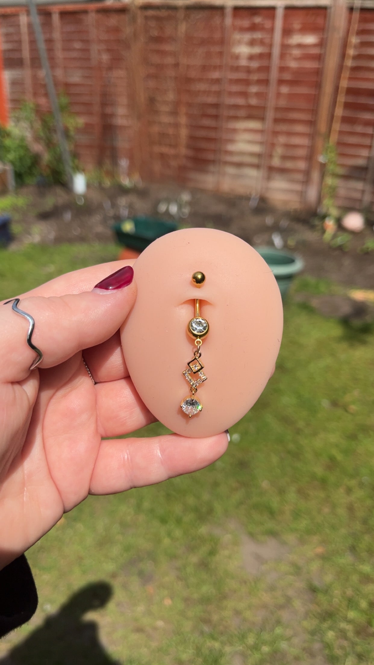 Lily-Rose Belly Bar - Jewel drop bar
