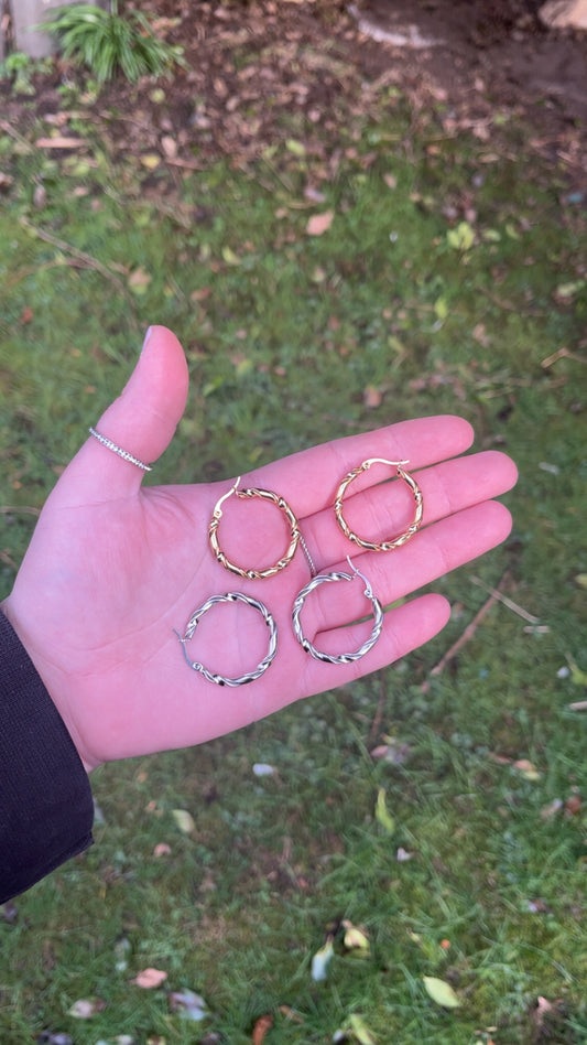Twisted Hoops - Clearance Sale