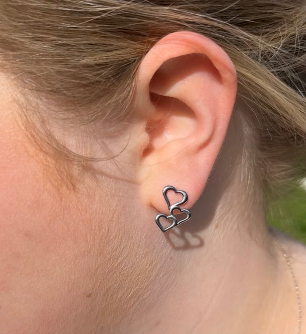 Rachel Stud Drop Earrings