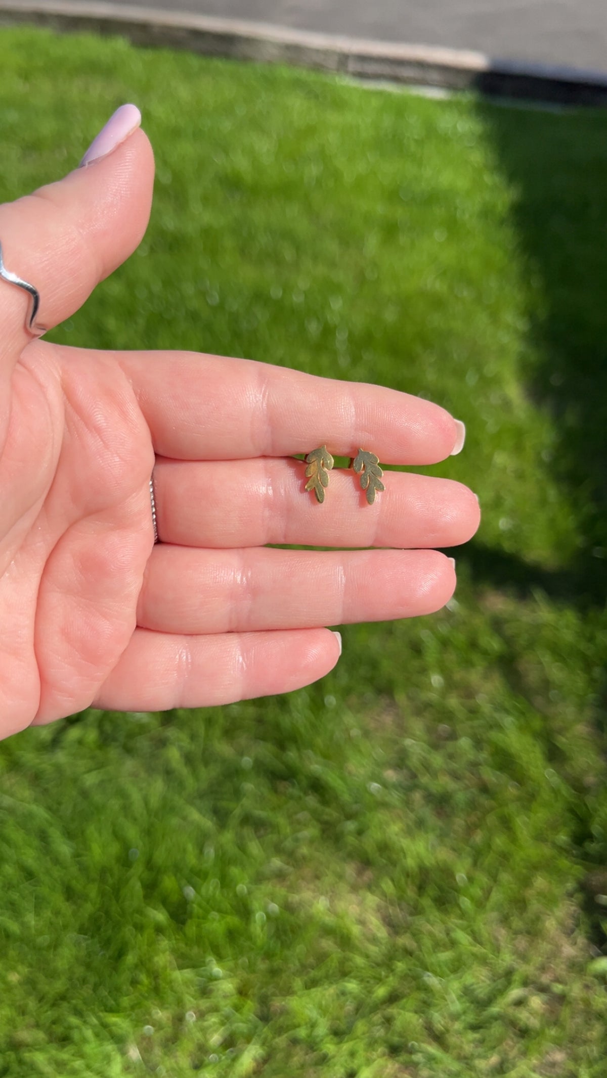 Louise Leaf Studs