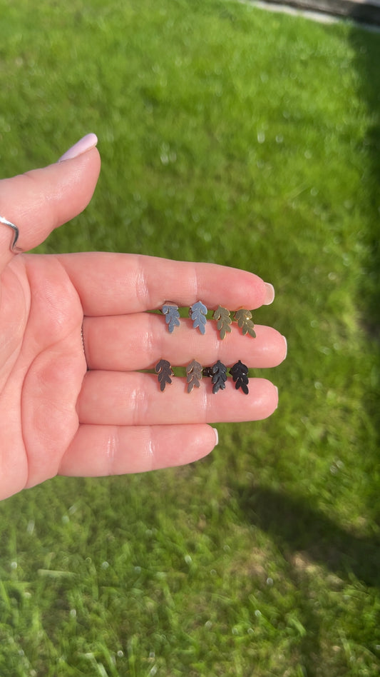 Louise Leaf Studs