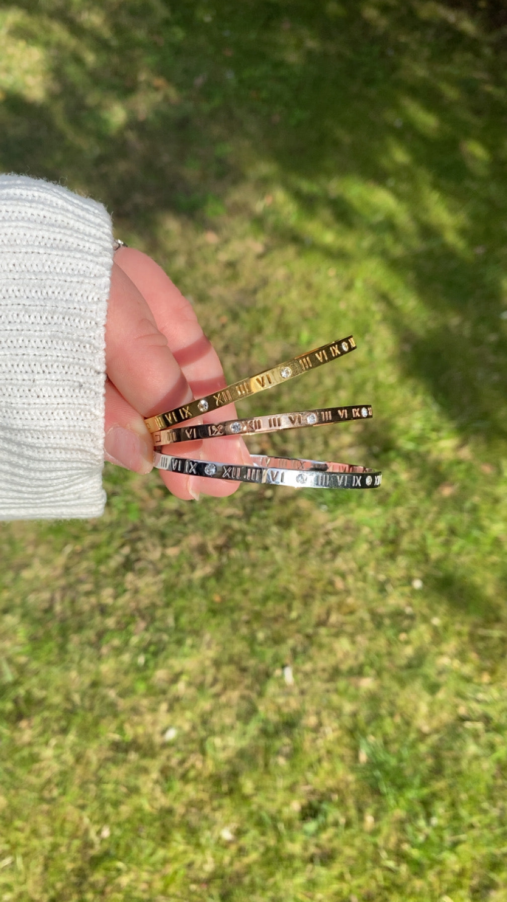 Tiegan Bangle - Roman Numeral Bangle