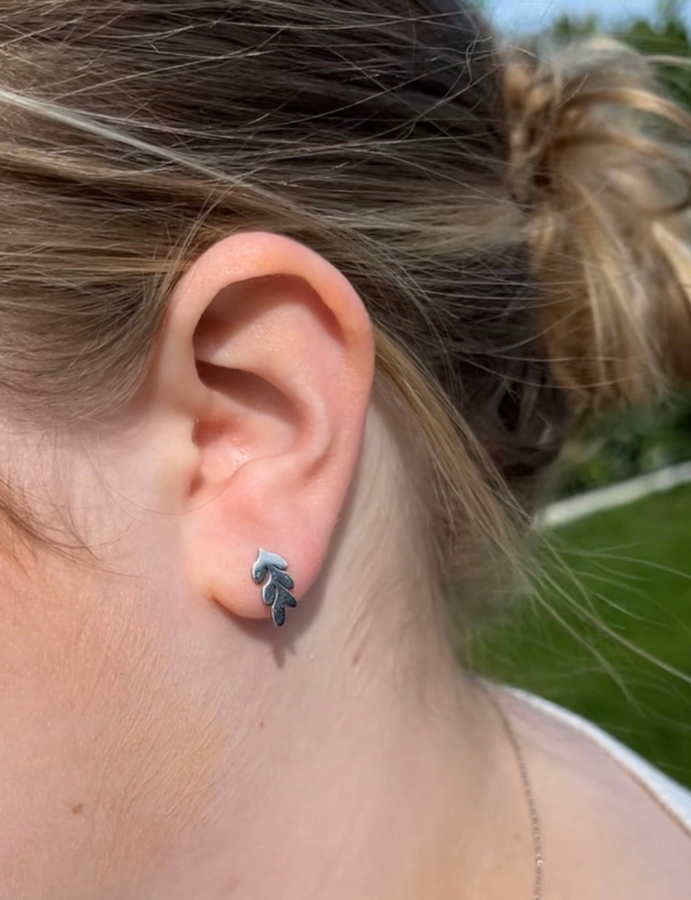 Louise Leaf Studs