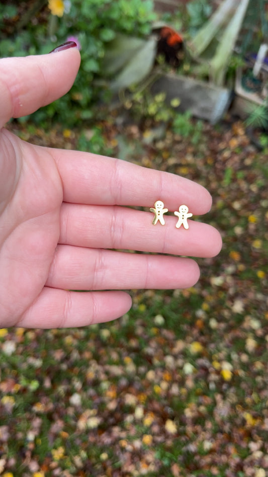 Gingerbread Men Studs