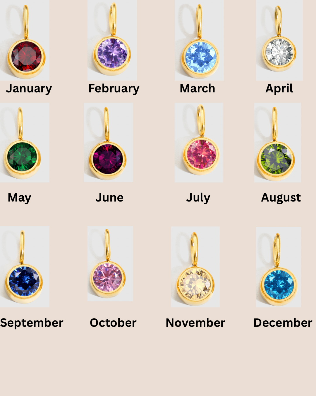 Joanna Birthstone Studs
