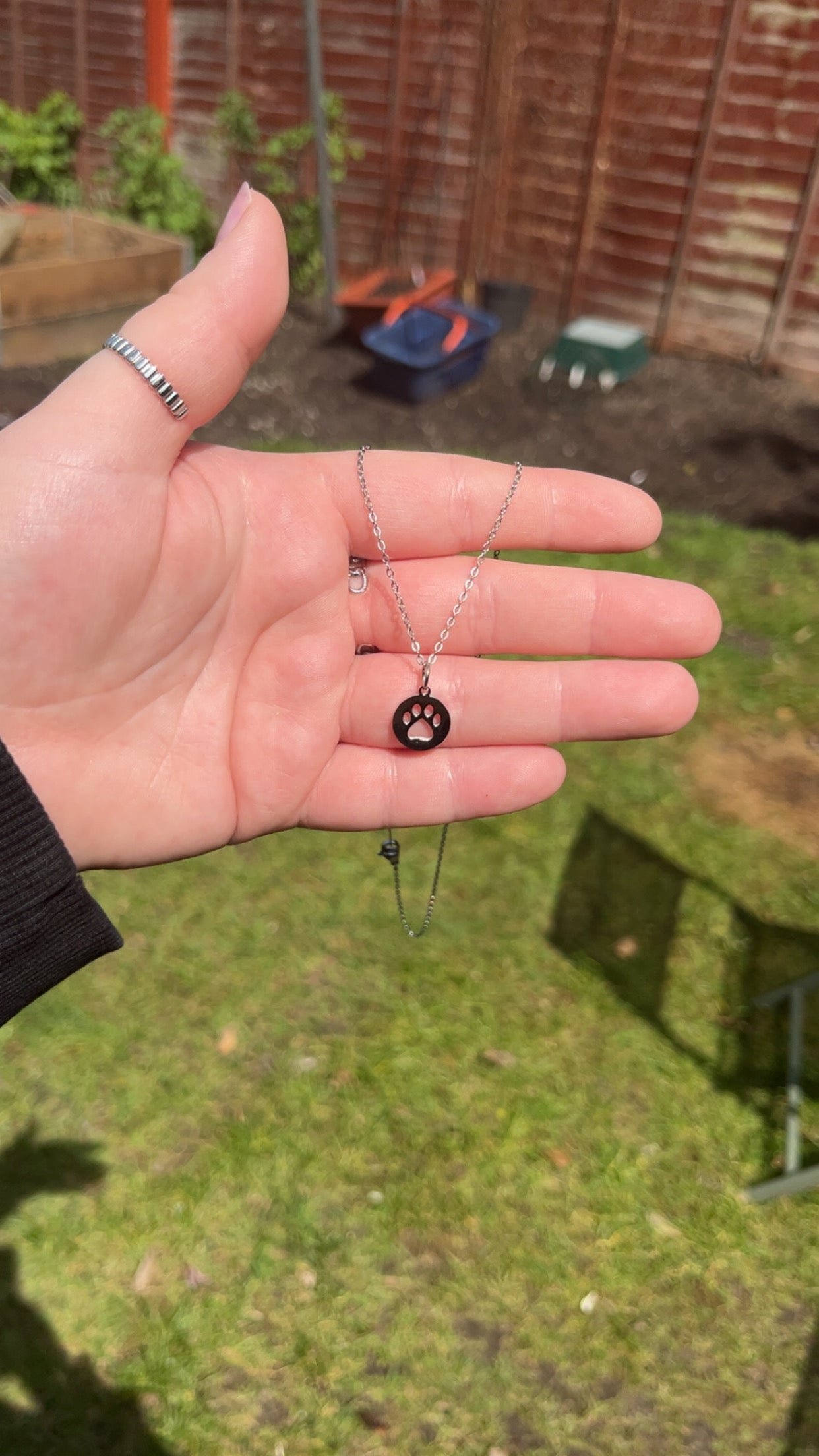 Molly Necklace - Paw Print Necklace