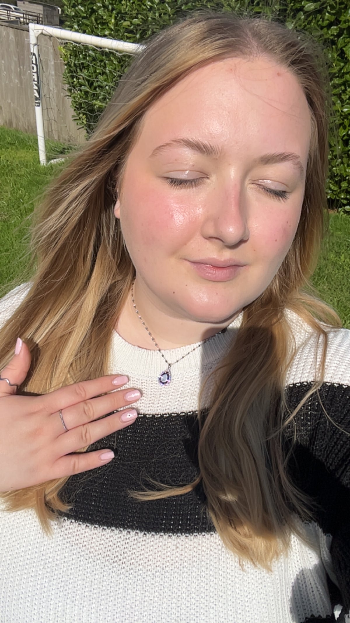 Maeva Necklace - Purple Gemstone Jewel Necklace