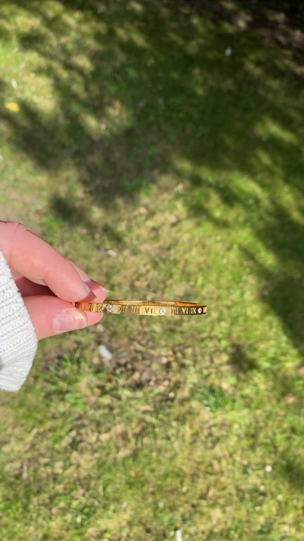 Tiegan Bangle - Roman Numeral Bangle