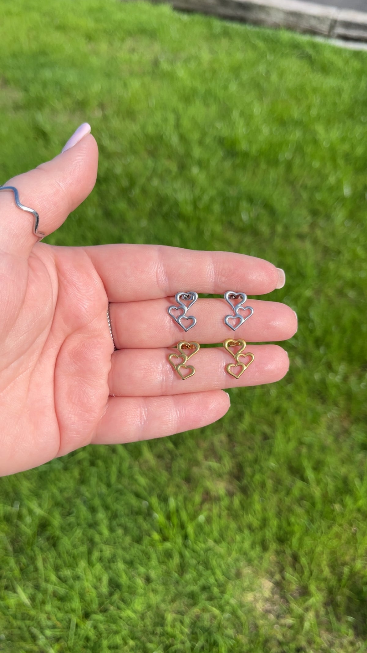 Rachel Stud Drop Earrings