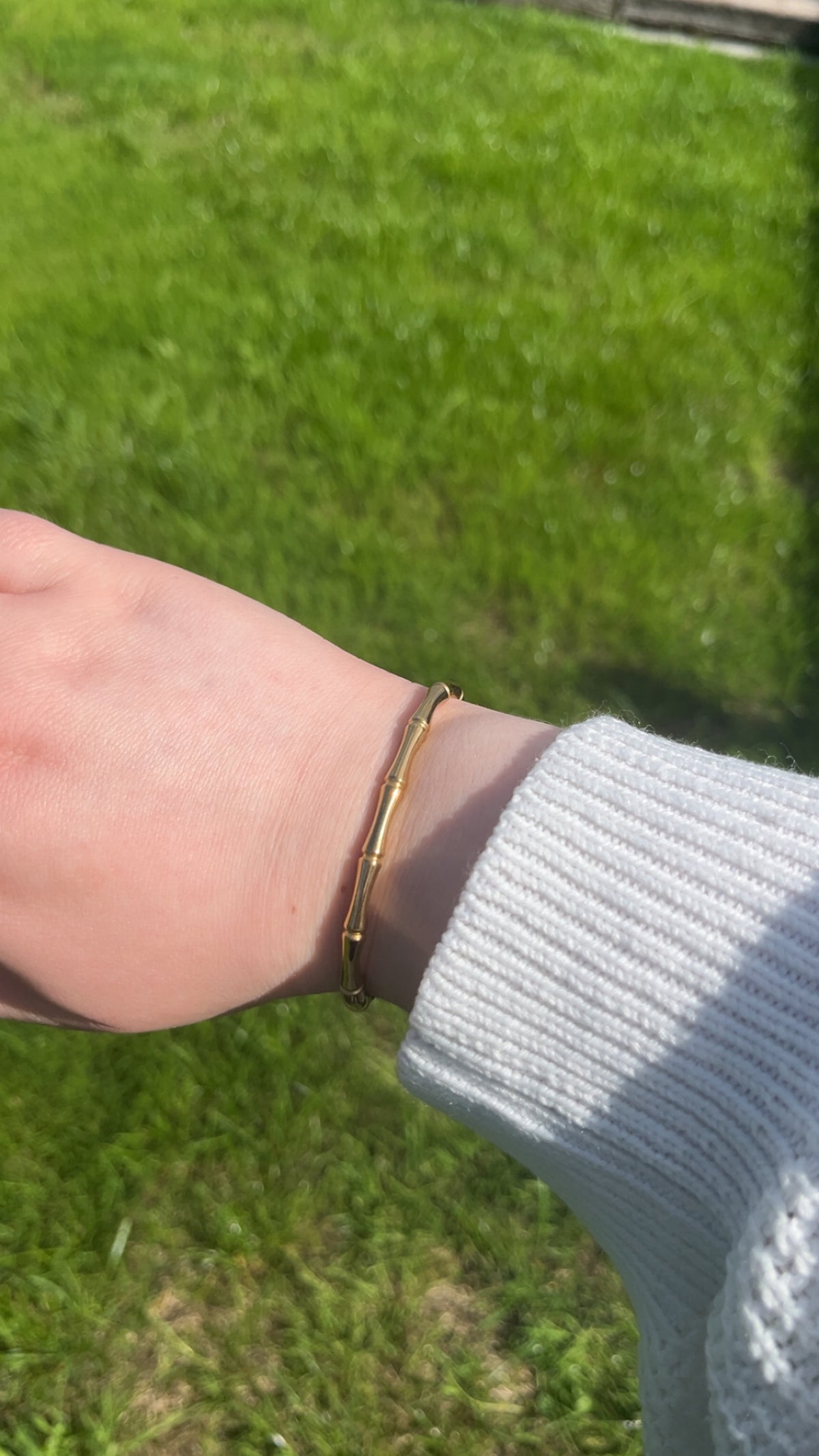 Mia Bangle - Bamboo style Bangle