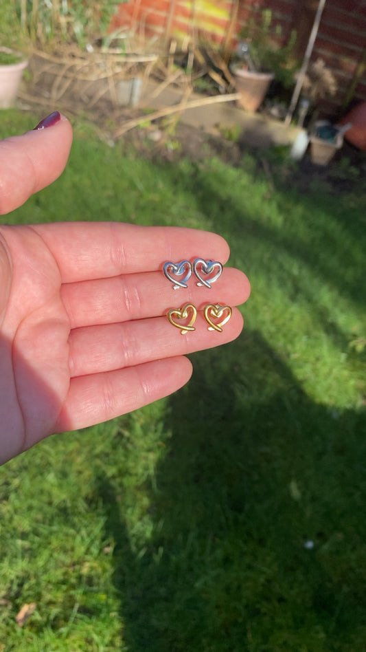Anastasia Studs - Love Heart stud earrings