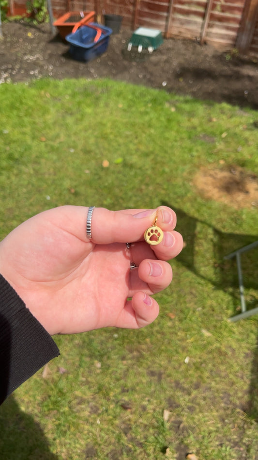 Molly Pendant - Paw Print Pendant