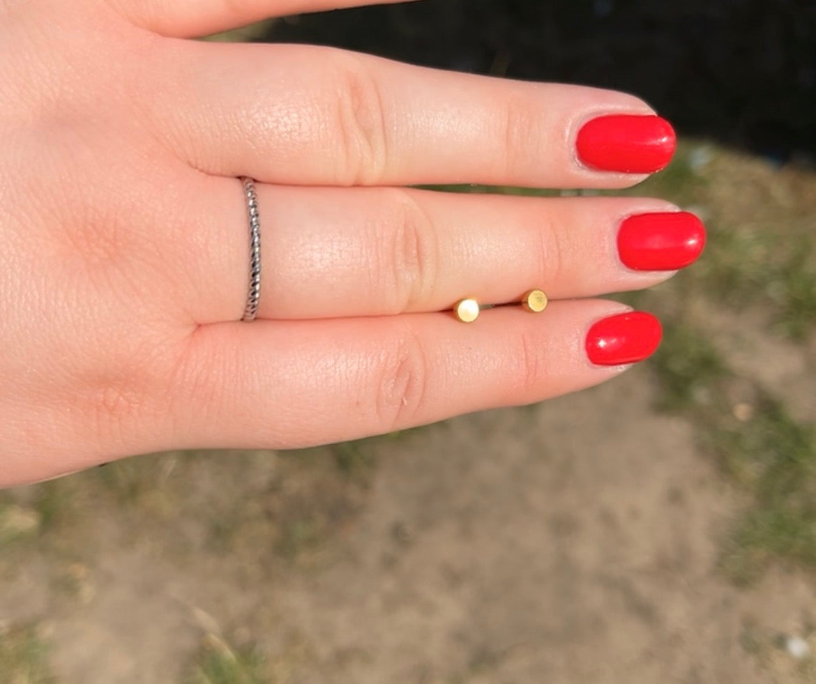 Black Gemstone Gold Chloe Flat Backs