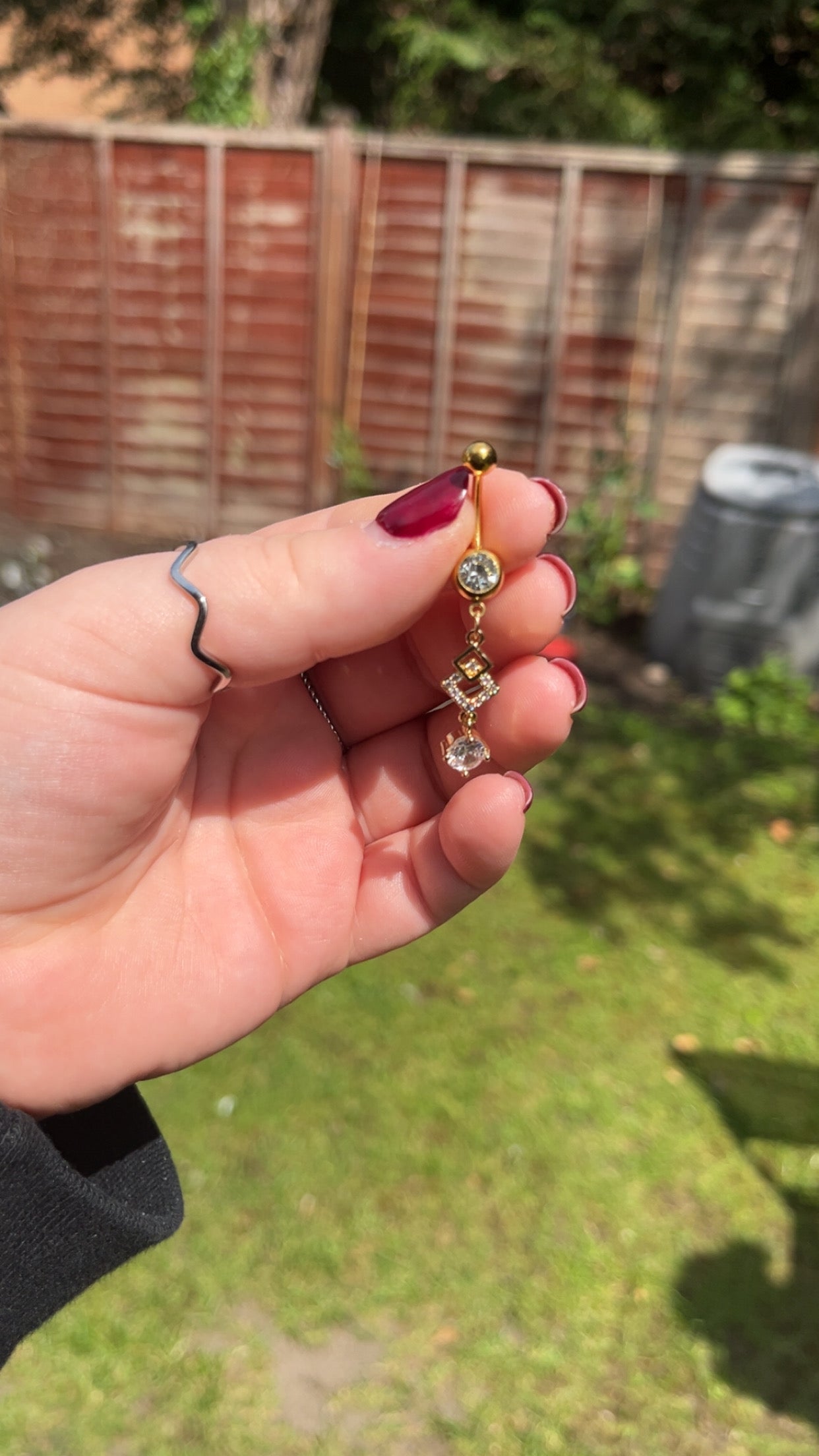 Lily-Rose Belly Bar - Jewel drop bar
