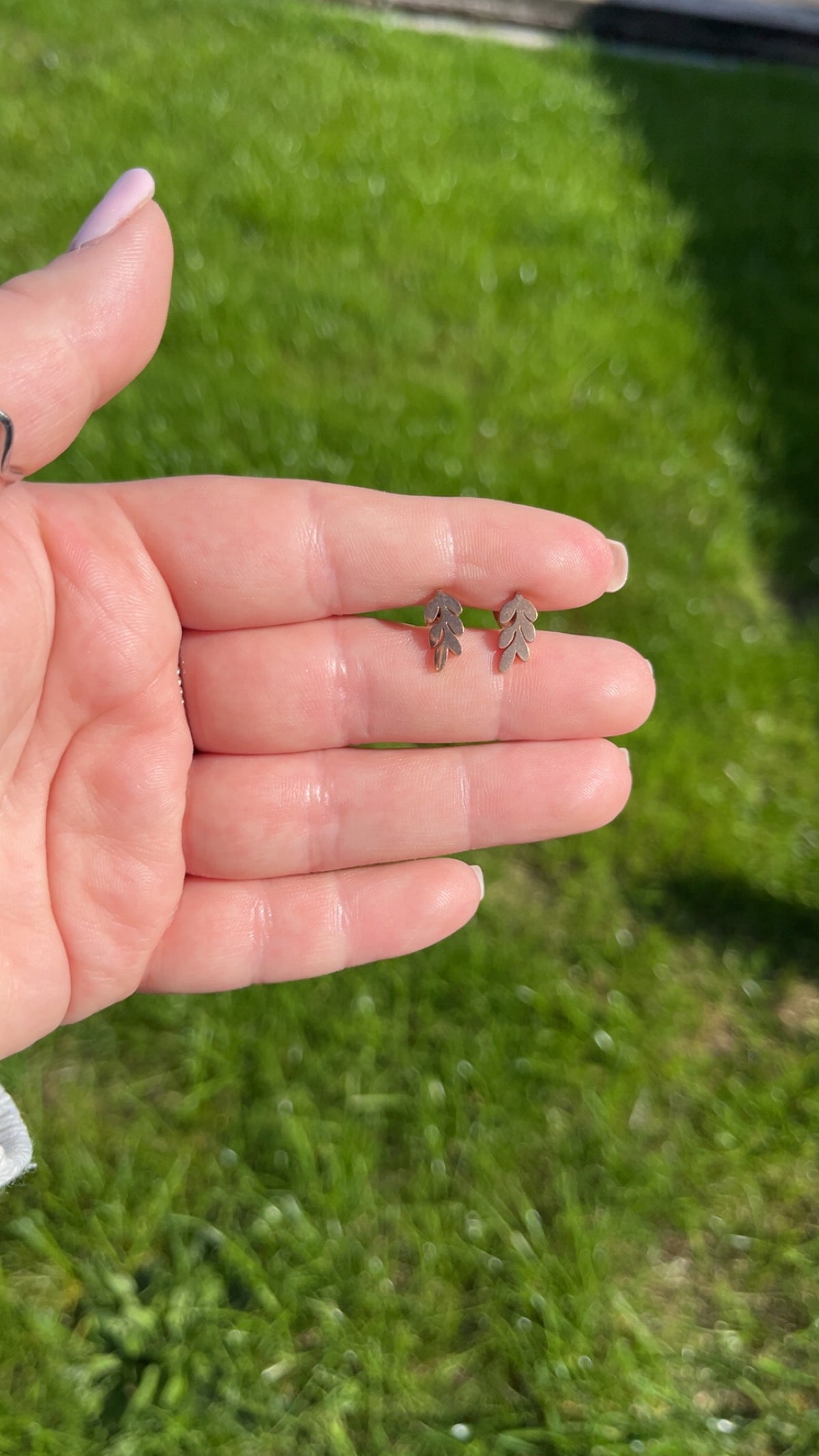 Louise Leaf Studs