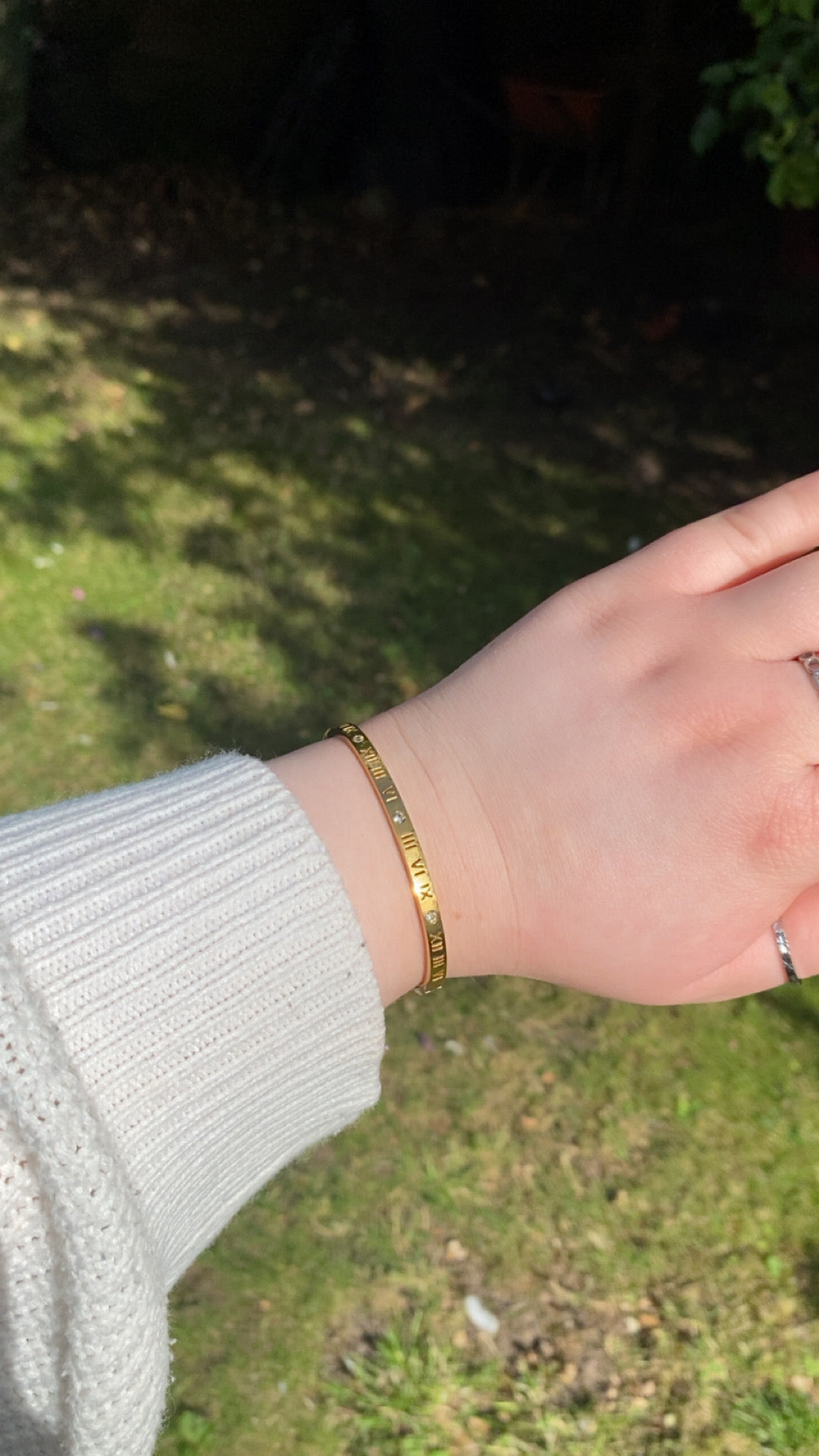 Tiegan Bangle - Roman Numeral Bangle