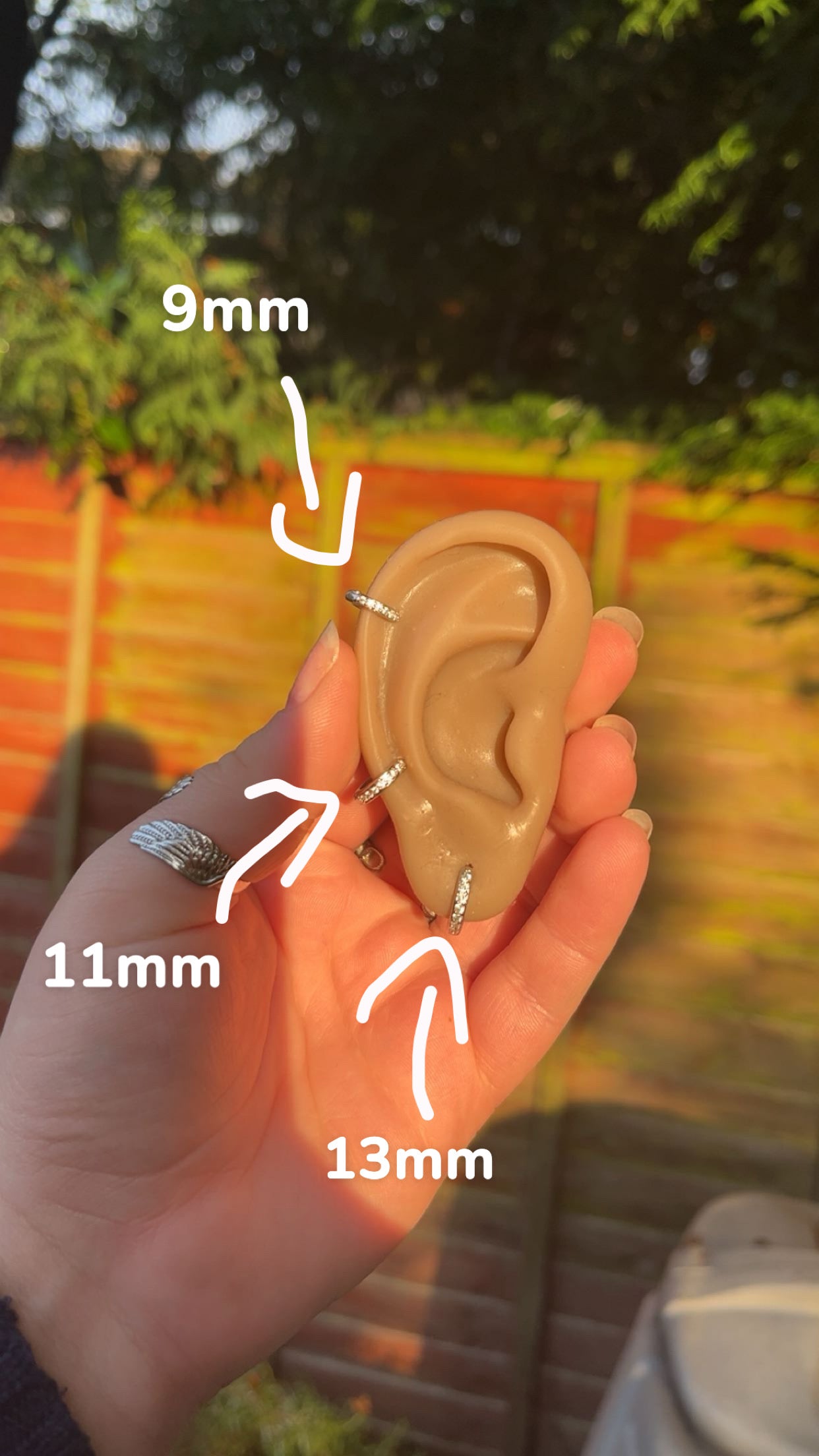 Charlotte Hoops - Jewelled Huggies