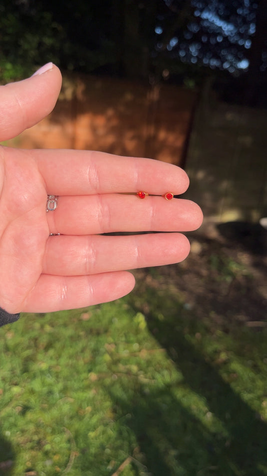 Joanna Birthstone Studs