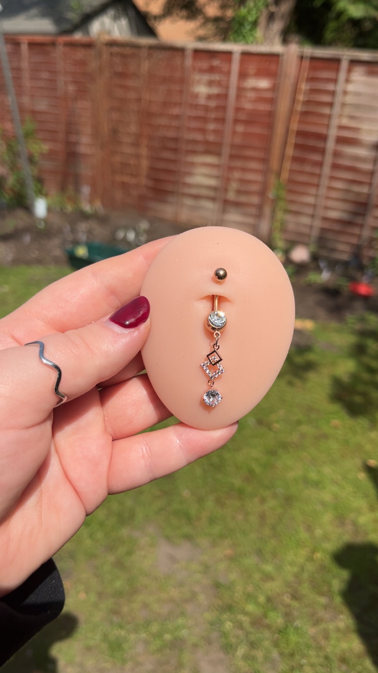 Lily-Rose Belly Bar - Jewel drop bar