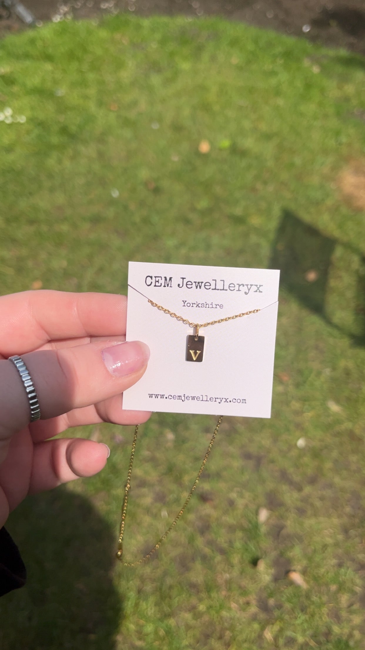 Jordana Necklace - Letter Necklace