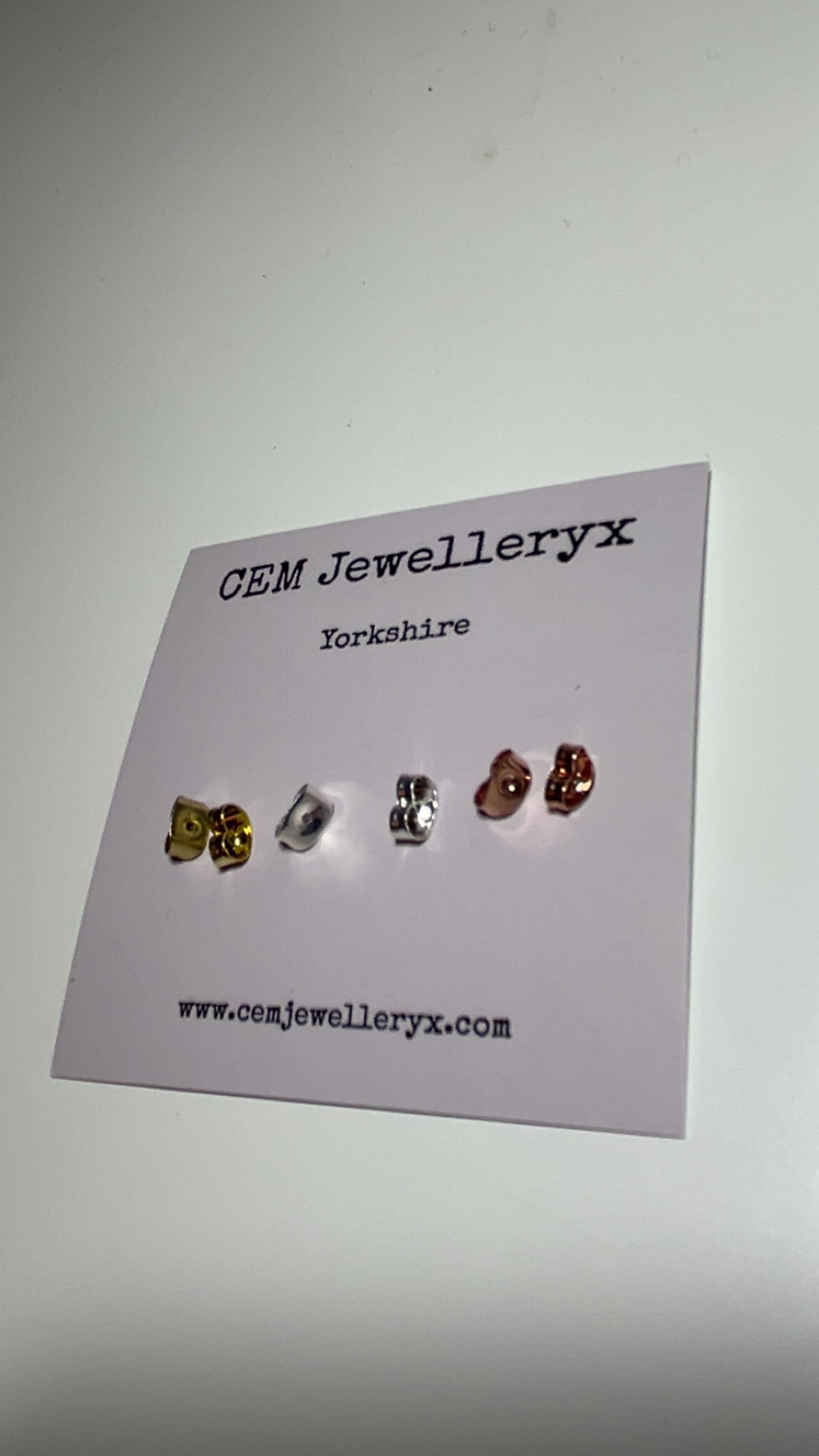 10 Butterfly Backs (5 pairs) - ADD ON ITEM ONLY!