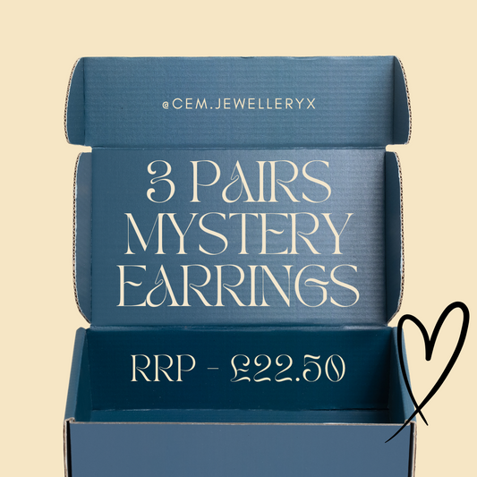 Mega Earring Mystery box - 3 pairs of earrings
