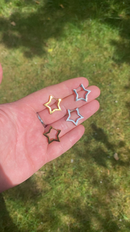 Stella Hoops - Star hoops